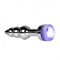 Metal Butt Plug with Multi Color Light-up Type IV ( Non Vibrating )